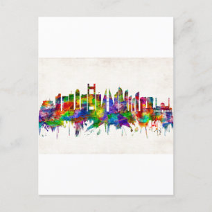 Cartão Postal De Festividades Manama Bahrain Skyline