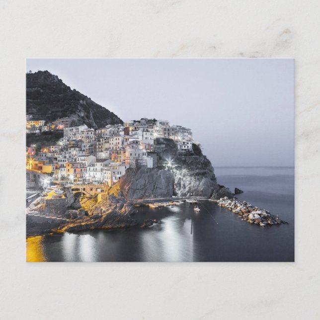 Cartão Postal De Festividades Manarola Cinque Terre Liguria Itália presente de a (Frente)