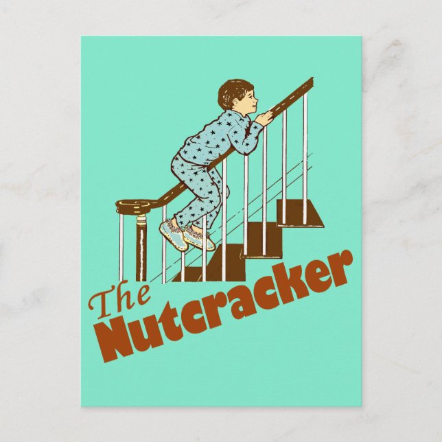 Cartão Postal De Festividades Manhã De Natal O Quebra-Nozes (Frente)