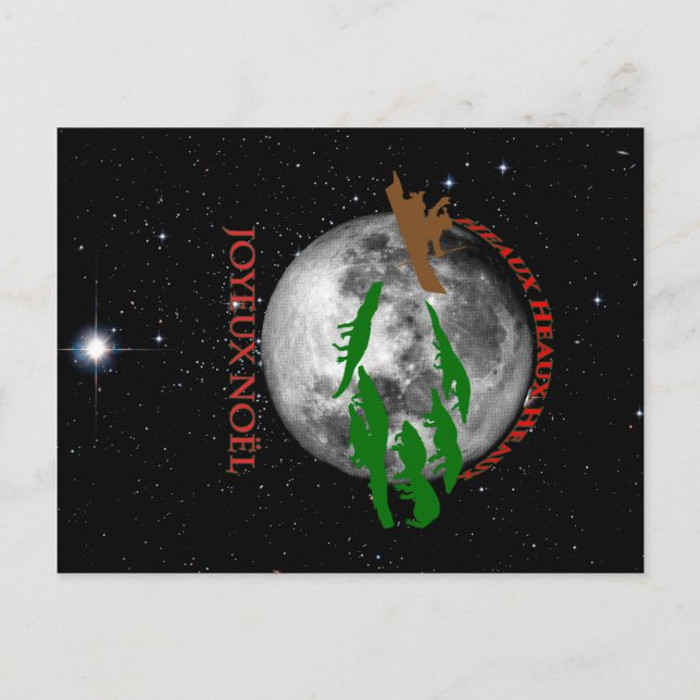 Cartão Postal De Festividades MANTER CALM e LAISSEZ LES BONS TEMPS ROULER (Frente)