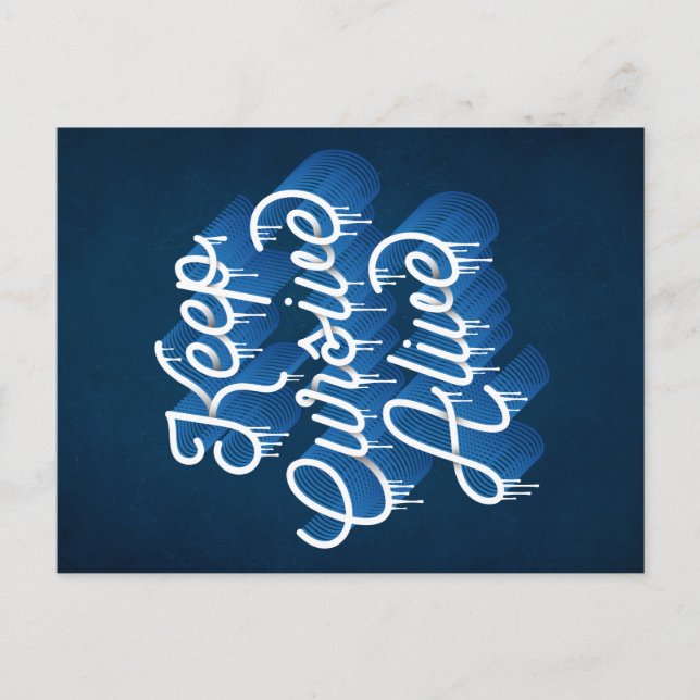 Cartão Postal De Festividades Manter vivo/cartão postal curativo (Frente)