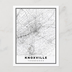Cartão Postal De Festividades Mapa Knoxville