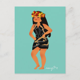 Cartão Postal De Festividades Mapa postal Jeanne' s Pareu