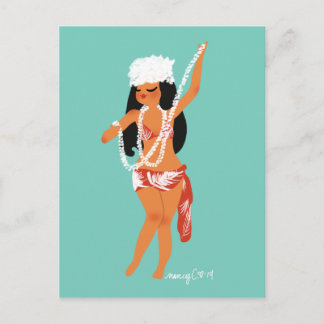 Cartão Postal De Festividades Mapa postal Jeanne' s Tiare