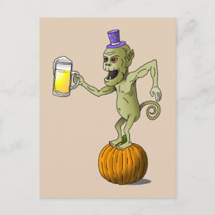 Cartão Postal De Festividades Maravilhoso Aplauso para o Halloween
