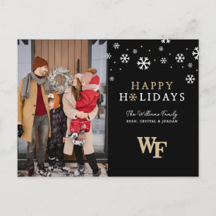 Cartão Postal De Festividades Marca de palavra da Universidade de Wake Forest