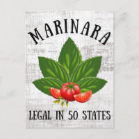 Marinara Legal em 50 Estados Basil e Tomates