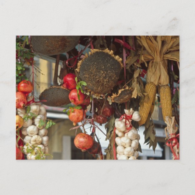 Cartão Postal De Festividades Market Stall Florence (Frente)