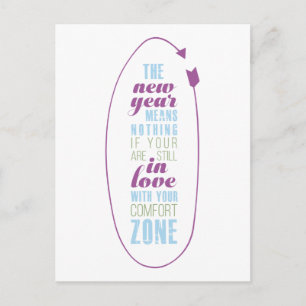 Cartão Postal De Festividades Marsala  New Year Inspirational Quote Typography