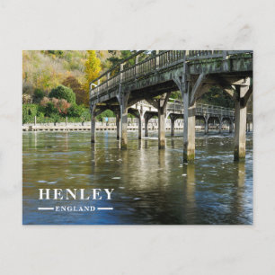 Cartão Postal De Festividades Marsh Lock Horsebridge Rio Tâmisa Outono