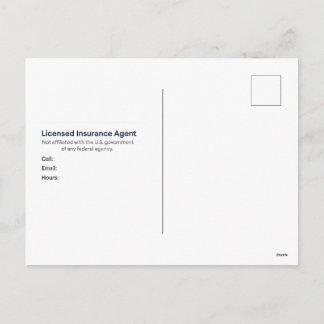 Cartão Postal De Festividades Medicare AEP 2026 Plan Review Postcard