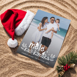 Cartão Postal De Festividades Mele Kalikimaka Foto Moderna Feriado Havaiano