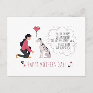 Cartão Postal De Festividades Melhor Dia de as mães de Mãe Personalizado