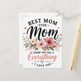 Cartão Postal De Festividades Melhor Mãe de Todos os Tempos Cartão de Natal