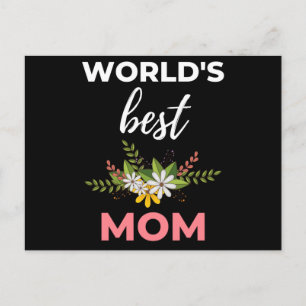 Cartão Postal De Festividades Melhor Mãe do Mundo