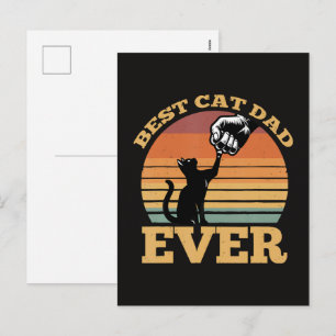 Cartão Postal De Festividades Melhor Pai de Gato de Todos os Dias dos Pais
