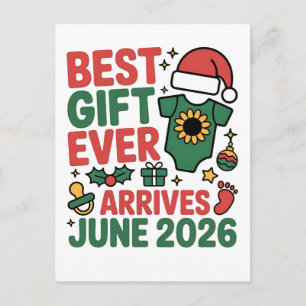 Cartão Postal De Festividades Melhor Presente de Natal de Todos os Tempos Chega