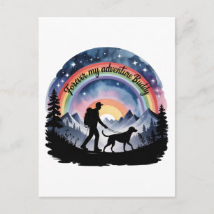 Cartão Postal De Festividades Memorial do Meu Adventure Buddy