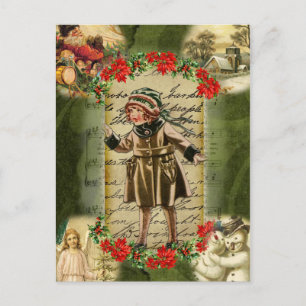 Cartão Postal De Festividades Memórias de Natal