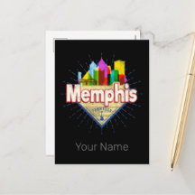 Memphis Tennessee EUA Retro Skyline