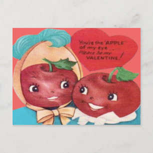 Cartão Postal De Festividades Menina dos Meus Olhos Coração de São Valentim