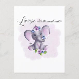 Cartão Postal De Festividades Meninas fazem o mundo mais doce