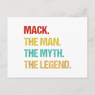 Cartão Postal De Festividades Mens Mack O Homem O Mito A Lenda