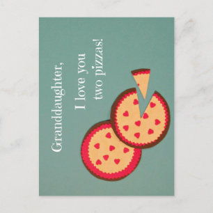 Cartão Postal De Festividades Mensagem cómico dos namorados para a neta