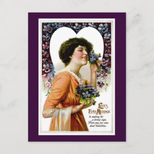 Cartão Postal De Festividades Mensagem de Amor