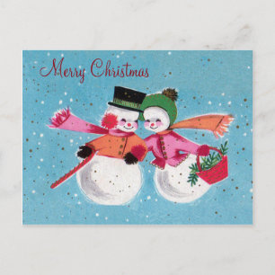 Cartão Postal De Festividades Merry Christmas