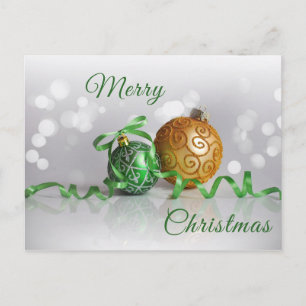 Cartão Postal De Festividades Merry Christmas