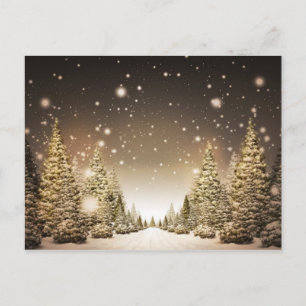 Cartão Postal De Festividades merry christmas and happy new year