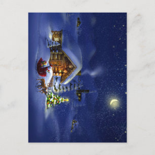 Cartão Postal De Festividades Merry Christmas and Happy New Year!