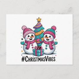 Cartão Postal De Festividades Merry Christmas Holiday Vibes