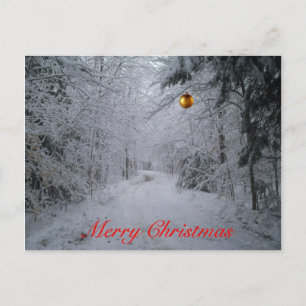 Cartão Postal De Festividades Merry Christmas postcard