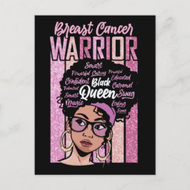Cartão Postal De Festividades Mês de consciência do câncer de mama sobrevivente 