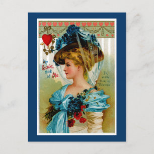 Cartão Postal De Festividades Meu amor pensa em mim