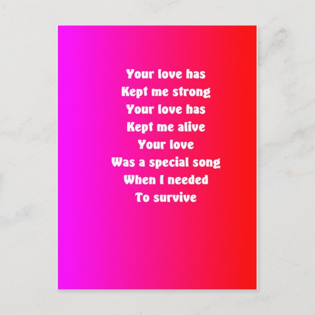 Cartão Postal De Festividades Meu marido no dia de os namorados (Frente)