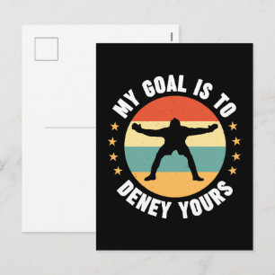 Cartão Postal De Festividades Meu Objetivo É Negar O Seu Futebol