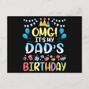Cartão Postal De Festividades Meu Pai de aniversário está feliz comigo, seu pai