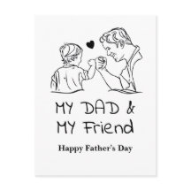 Meu Pai e meu amigo Eu Dia de os pais Feliz