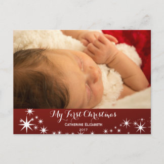 Cartão Postal De Festividades Meu Primeiro Natal - Bebê Primeiro Natal Foto