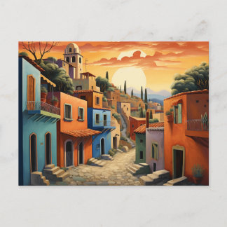 Cartão Postal De Festividades México sunset
