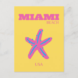 Cartão Postal De Festividades Miami, Miami Beach, Viagem Art