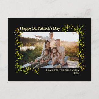 Cartão Postal De Festividades Minimalist lucky shamrock st. Patrick's Day Photo