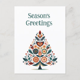 Cartão Postal De Festividades Minimalista Escandinavo Personalizável