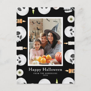 Cartão Postal De Festividades Mínimalista Moderno Spooky Feliz Halloween 1 Foto