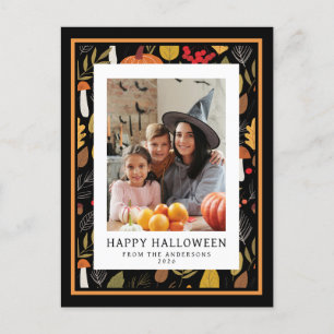 Cartão Postal De Festividades Mínimalista Moderno Spooky Feliz Halloween 1 Foto