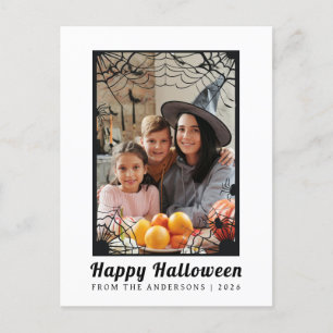 Cartão Postal De Festividades Mínimalista Moderno Spooky Feliz Halloween 1 Foto