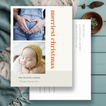 Mínimo Negrito 2 Foto Vermelha Merriest Natal